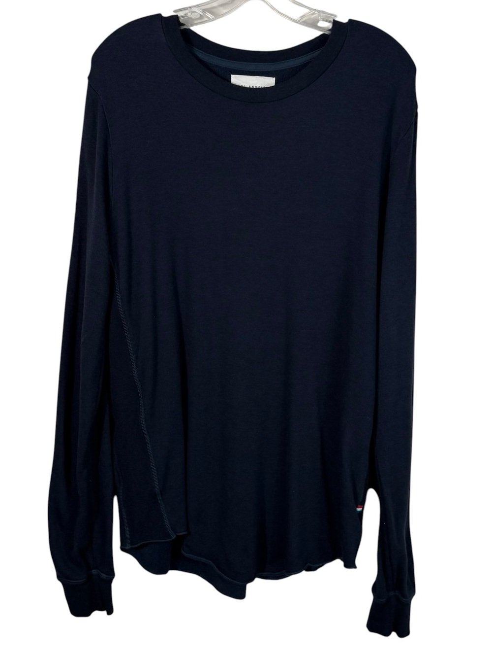 Sol Angeles Navy Blue Crewneck Modal Relaxed Fit Pullover Sweatshirt USA Made M